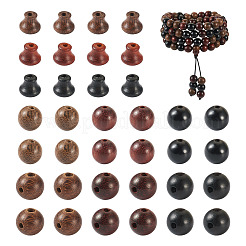 9 Styles Buddha Wood Beads&nbsp;WOOD-KS0001-19