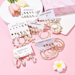 5 Sets 5 Style Alloy Earring Sets&nbsp;EJEW-FS0001-28