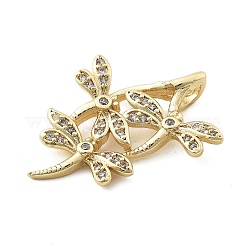 Brass Micro Pave Cubic Zirconia Pendants&nbsp;KK-A237-01C-G