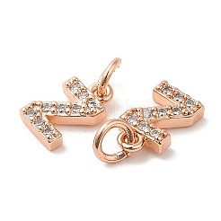 Brass Micro Pave Grade AAA Cubic Zirconia Charms&nbsp;LS-ZIRC-P067-11RG-Z-NR