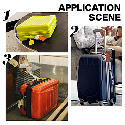 4Pcs 4 Colors PU Leather Luggage Tag&nbsp;AJEW-PH0018-19