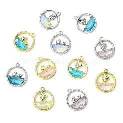 11Pcs 11 Colors Alloy Glass Pendants&nbsp;FIND-CJ0004-97