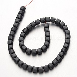 磁気無し合成ヘマタイトビーズ連売り  艶消し  キューブ  原色  8x8x8mm  穴：1mm  約51個/連  15.7インチ&nbsp;G-F300-25-F09