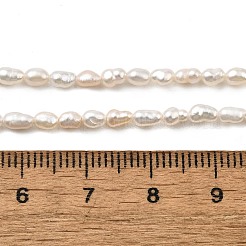 天然養殖淡水パールビーズ連売り  ライス  グレード3a++  古いレース  2~2.5mm  穴：0.4mm  約105~112個/連  14.76''~14.96''（37.5~38センチメートル）&nbsp;PEAR-I007-01J-01A