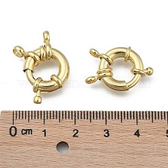Rack Plating Brass Spring Clasps&nbsp;LS-KK-D399-B-G-NF