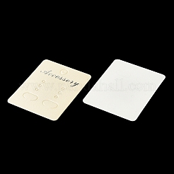 60 個 3 スタイル紙ディスプレイカードセット  ネックレスディスプレイカードを含む  イヤリングディスプレイカードとプラスチックイヤーナット100個  ホワイト  カード：5.5~12.4x4.5~5センチメートル  約20個/スタイル&nbsp;FIND-FS0001-43
