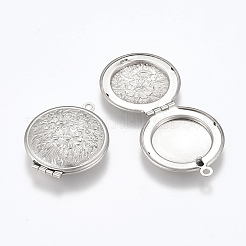 Tarnish Resistant 304 Stainless Steel Locket Pendants&nbsp;STAS-G146-11P