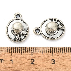 チベット風合金チャーム  鉛フリー＆カドミウムフリー  帽子  アンティークシルバー  15.5x11x5.5mm  穴：1.5mm  800個/ 1000g&nbsp;TIBE-H142-19AS-02