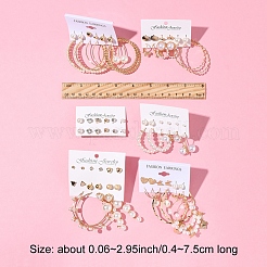 5 Sets 5 Style Alloy Earring Sets&nbsp;EJEW-FS0001-28