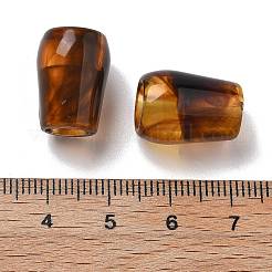 ツートンアクリルビーズ  天然石風ビーズ  コーン  シエナ  12x17mm  ホール：5ミリと7ミリ。&nbsp;OACR-S042-03D