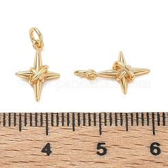 シーグレース真鍮チャーム  スターのチャーム  カドミウムフリー＆ニッケルフリー＆鉛フリー  18KGP本金メッキ  12.5x8.5x3.5mm  穴：2.5mm&nbsp;XGRQ3D593-462G