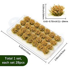 ナイロンミニ草の房  人工芝モデル  DIYサンドテーブル素材用  ダークチソウ  11~19mm&nbsp;AJEW-WH20120-09C