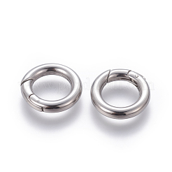 Tarnish Resistant 304 Stainless Steel Spring Gate Rings&nbsp;STAS-D070-01P