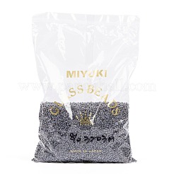 MIYUKIラウンドロカイユビーズ  日本製シードビーズ  8/0  （rr3203)マジックバイオレットライニングクリスタル  3mm  穴：1mm  約19000~20500個/ポンド&nbsp;SEED-G008-RR3203