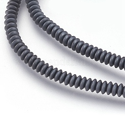 Non-magnetic Synthetic Hematite Beads Strands&nbsp;X-G-I208-03F-A-4x1mm
