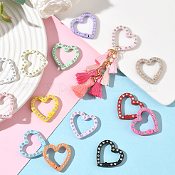 28Pcs 14 Colors Baking Paint Alloy Spring Gate Clasps&nbsp;FIND-SC0019-52