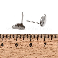 304 Stainless Steel Stud Earring Findings&nbsp;SA-CBAAD0D-09P