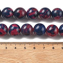 Natural Multi-Color Agate Beads Strands&nbsp;G-A261-B09-14mm