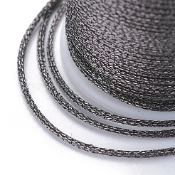 ポリエステルメタリック糸  グレー  1mm  約7ヤード/ロール&nbsp;OCOR-G006-02-1.0mm-25