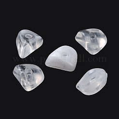 アクリルビーズ  天然石風  チップ  ホワイト  8x6x4mm  穴：1.4mm&nbsp;LS-OACR-C020-02I