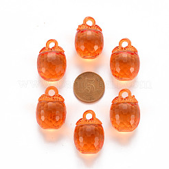 Autumn Theme Transparent Acrylic Pendants&nbsp;TACR-T024-04B-921