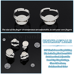 DIY Blank Dome Ring Making Kit&nbsp;FIND-UN0002-41