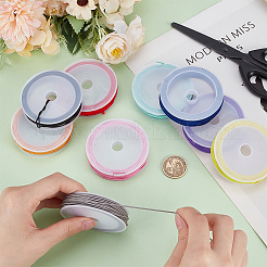1 Group 10 Colors Round Polyester Elastic Cord&nbsp;EC-SC0001-01