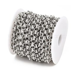 304 Stainless Steel Textured Rolo Chains&nbsp;CHS-C022-05P