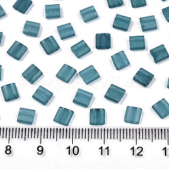 FGB 2-Hole Baking Paint Glass Seed Beads&nbsp;SEED-S031-L-ST1006FR