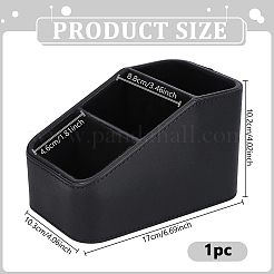 3-Grid Imitation Leather Desktop Storage Boxes&nbsp;CON-WH0095-233C