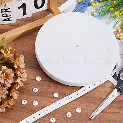20Pcs Resin Buttons with 30M Polypropylene & Polycotton Flat Elastic Cord&nbsp;DIY-GF0009-64B