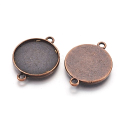 Tibetan Style Cabochon Connector Settings&nbsp;TIBE-A124178-R-FF