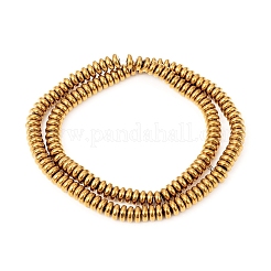 PVD Vacuum Plating Non-magnetic Synthetic Hematite Beads Strands&nbsp;G-F682-13-G-A