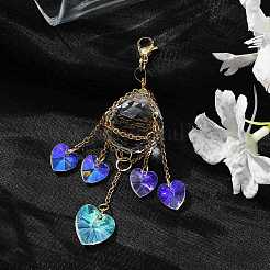 Glass Pendant Decorations&nbsp;HJEW-JM01579-03