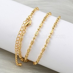 2.5MM Brass Column Ball Chain Necklaces for Women&nbsp;NJEW-B148-04G