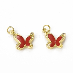 Brass Micro Pave Cubic Zirconia Pendants&nbsp;KK-E068-VB324-2