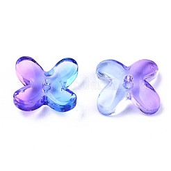 Transparent Spray Painted Glass Beads&nbsp;X-GLAA-N035-012-C02