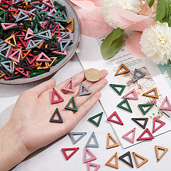 180Pcs 6 Colors Wood Pendants&nbsp;WOOD-NB0002-23