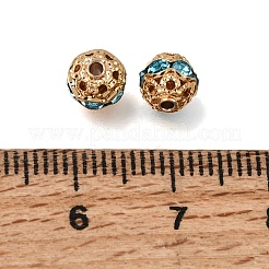 Brass Rhinestone Beads&nbsp;RB-K001-01G-02