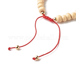 Evil Eye Star Heart Braided Bead Bracelet for Kid&nbsp;BJEW-JB06777