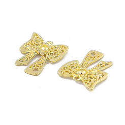ラックメッキ合金ペンダント  ちょう結びチャーム  ライトゴールド  25x19.5x3mm  穴：1.4mm&nbsp;PALLOY-I216-09LG