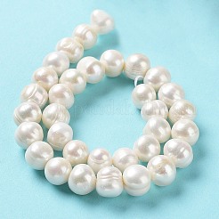 Natural Cultured Freshwater Pearl Beads Strands&nbsp;PEAR-E019-09
