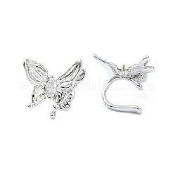 Rack Plating Brass Micro Pave Cubic Zirconia Cuff Earring&nbsp;EJEW-C086-11P