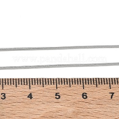 10mm 304ステンレススチールラウンドスネークチェーンネックレス0.9個  変色なし  ステンレス鋼色  15.75インチ（40cm）&nbsp;NJEW-G203-03P