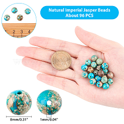 Natural Imperial Jasper Beads Strands&nbsp;G-AR0002-50