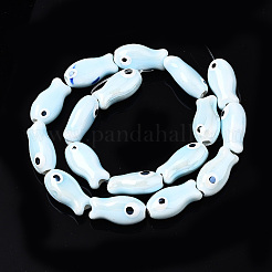 Handmade Porcelain Ceramic Beads Strands&nbsp;X1-PORC-T006-03O