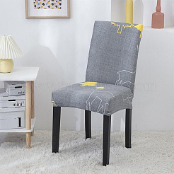 ポリエステルストレッチチェアカバー  鹿の模様  スレートグレイ  380~450x380~450x450~550mm&nbsp;AJEW-WH20816-019B