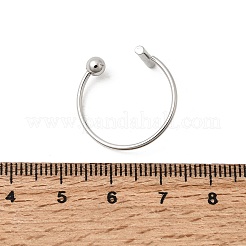 304 Stainless Steel Cuff Open Rings for Women&nbsp;RJEW-L338-01P