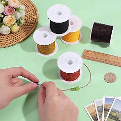 5 Rolls 5 Colors Nylon Chinese Knot Cord&nbsp;NWIR-PH0002-53