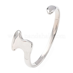 316 Surgical Stainless Steel Cuff Bangles&nbsp;BJEW-C142-08P